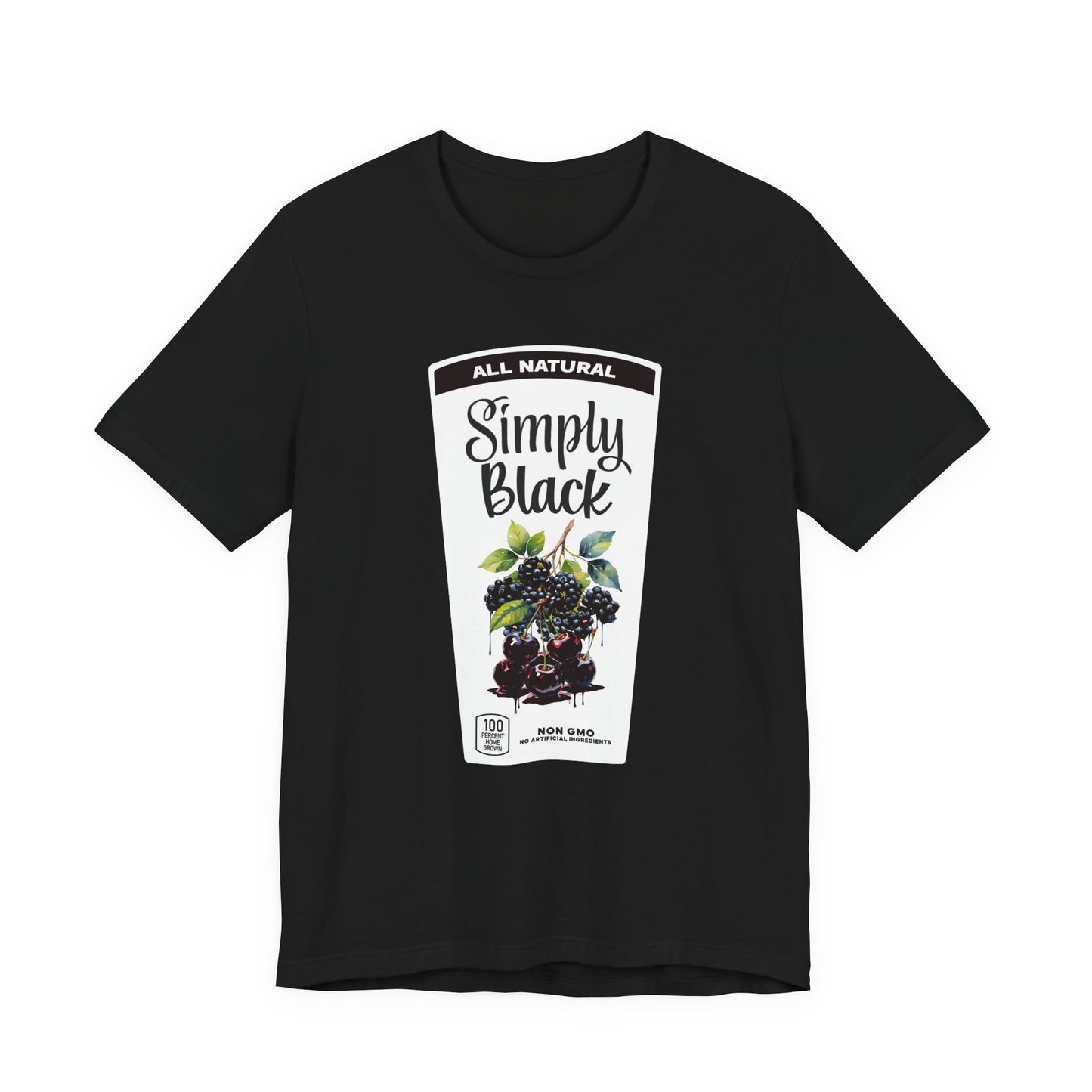 "Simply Black" Tee