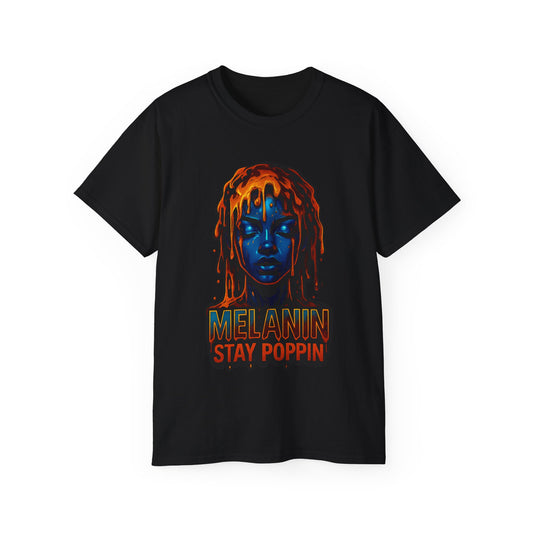 "Melanin Stay Poppin" Tee
