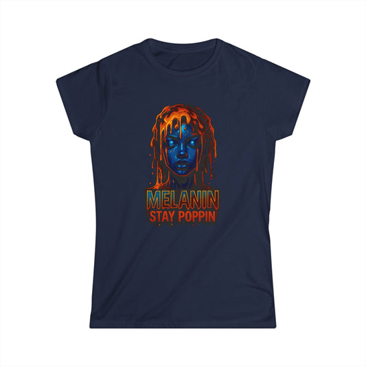 "Melanin Stay Poppin"  Her Tee