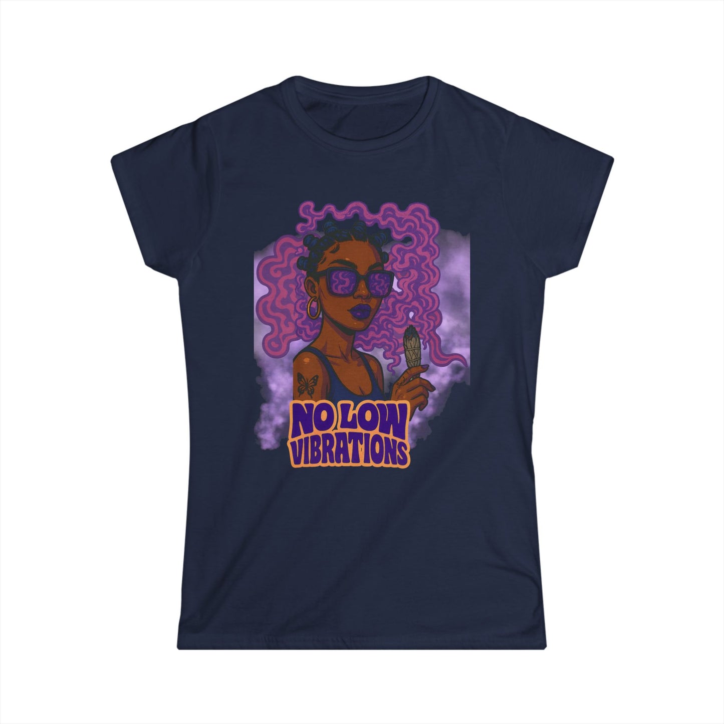 "No Low Vibes" Her Tee