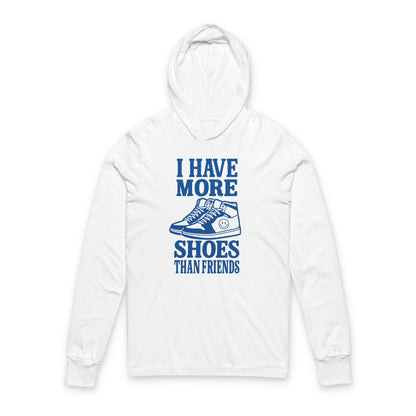 "I Have More Blue" Hooded Long Sleeve Tee